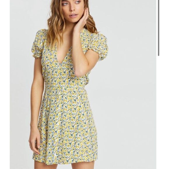 Faithfull the Brand | Rafhaela Aurelia Floral Mini Dress Size 4 Revolve - Picture 1 of 5